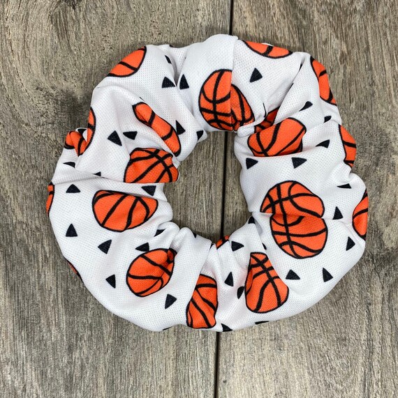Basketball Scrunchies For Girls Sports Athletics Hair Ties Etsy