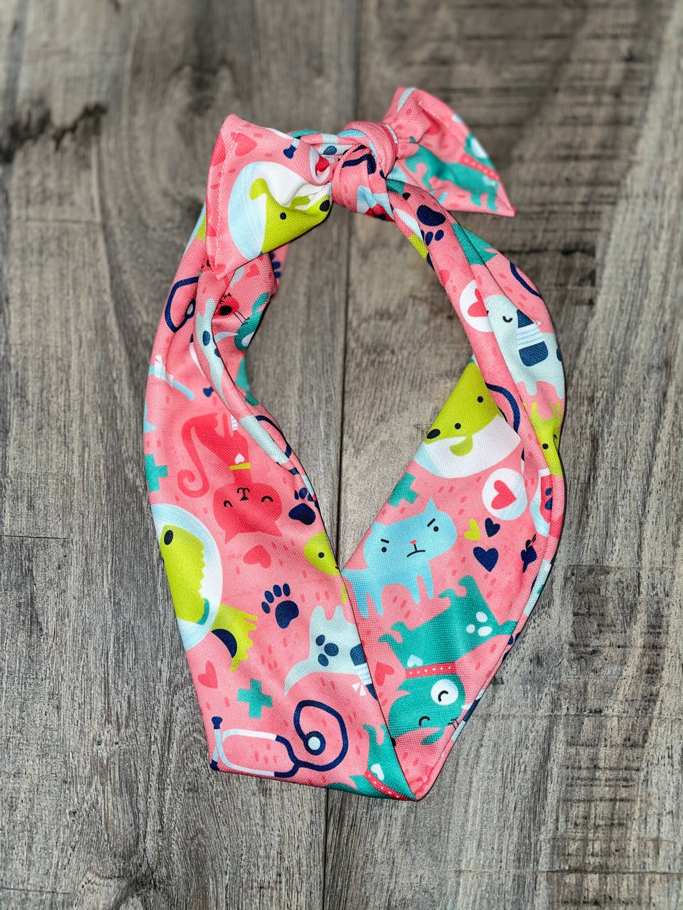 Vet Tech Knotted Headband Dog Hair Ties for Women Workout Etsy