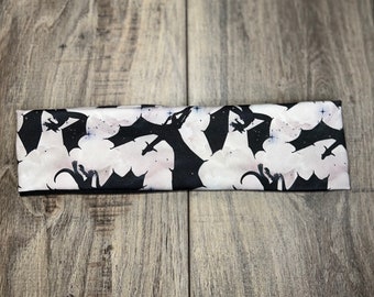 Dragon Workout Headband, Moisture Wicking Sweatband, Non Slip Running Headband, Fitness Hair Band