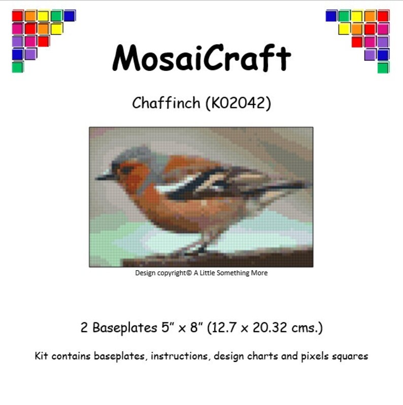 Mosaicraft pixel Craft MOSAICO ARTE KIT /"CHAFFINCH/" pixelhobby