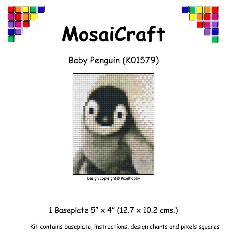 MosaiCraft Pixel Craft Mosaic Kit /'Elephant Family/' Pixelhobby