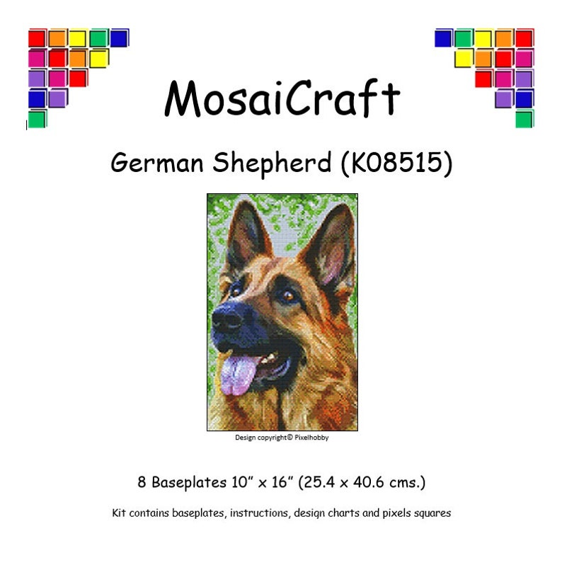MosaiCraft Pixel Craft Mosaic Art Kit /'German Shepherd/' Pixelhobby