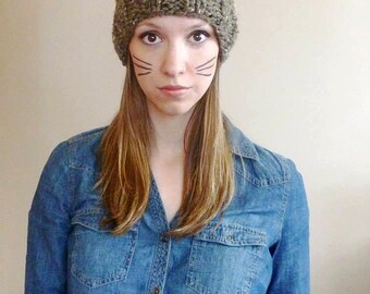 Cat Hat Knitted Cat Beanie Women S Knit Hat Knitted Cat Etsy Cat Hat Knitted Cat Beanie Women S Knit Hat Knitted Cat Etsy