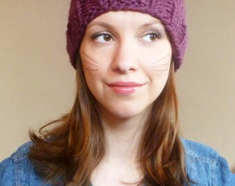 cat ear knit hat