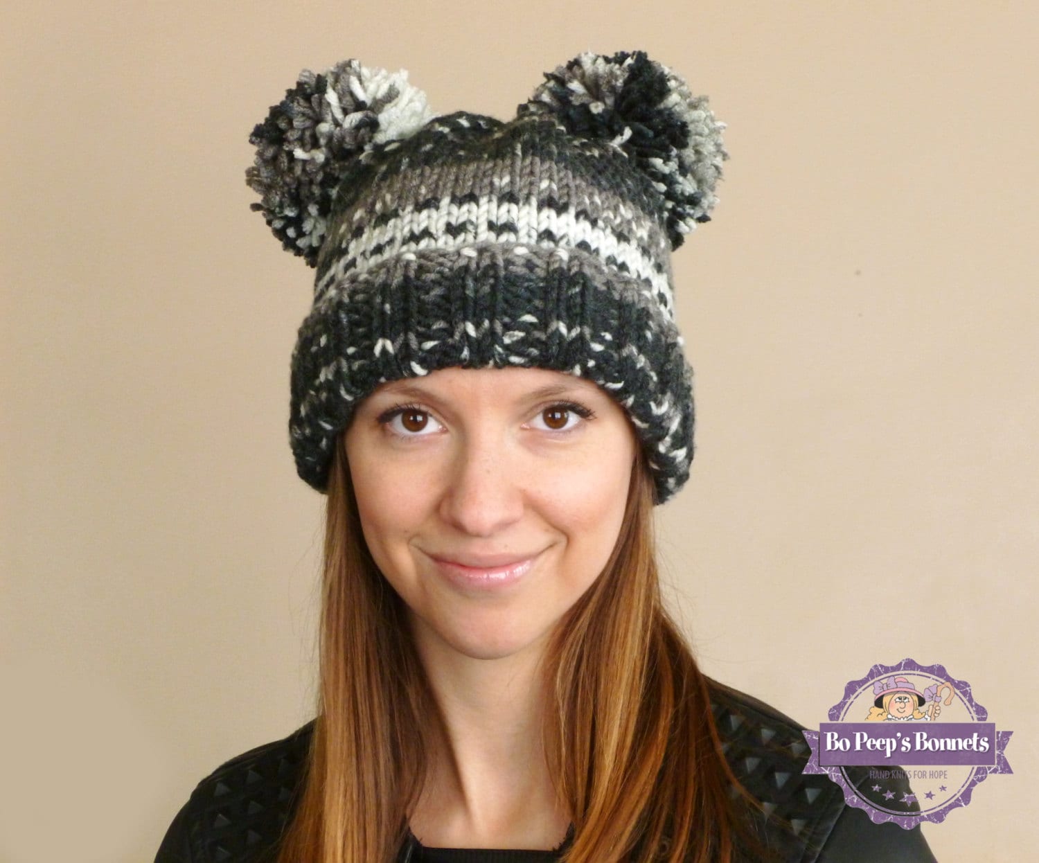 Bear Hat Animal Ears Hat Bear Beanie Bear Ears Hat Knitted Etsy