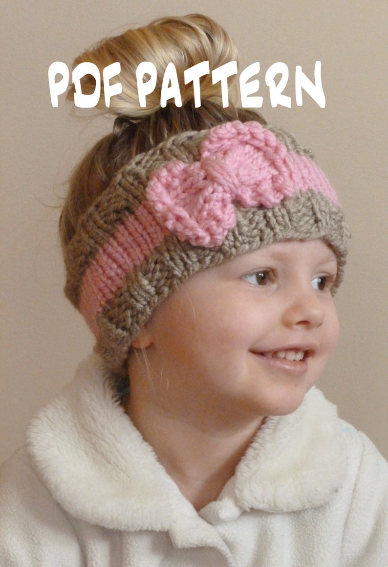 KNITTING PATTERN The Bo Peep Headband Toddler Knit Ear Warmer Etsy