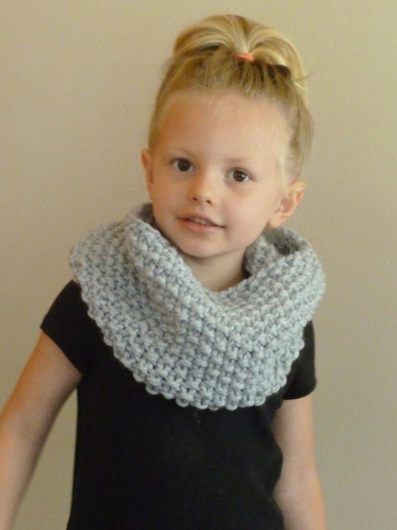 Hand Knit Toddler/Kids Cowl CHOOSE COLOR Children's Seed Etsy