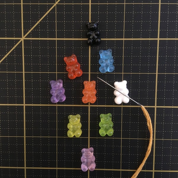 Gummy Bear Needle Minder, Needle Nanny, Magnetic Needle Holder for Hand Embroidery and Cross Stitch