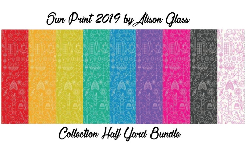 Alison Glass Sun Print 2019 Collection Print Half Yard Bundle
