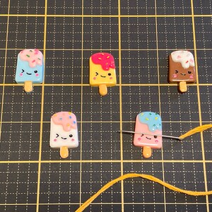 Kawaii Popsicle  Needle Minder, Needle Nanny, Magnetic Needle Holder for Hand Embroidery and Cross Stitch