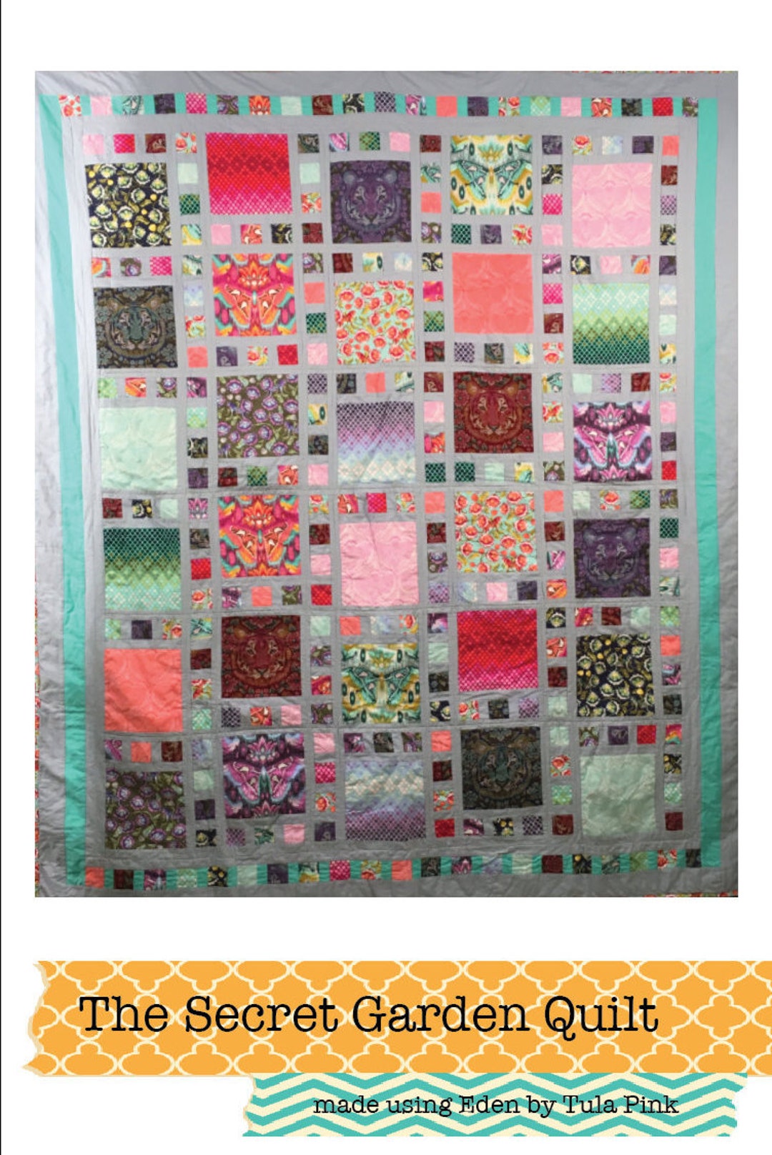 Secret Garden Quilt Pattern Digital Download Etsy