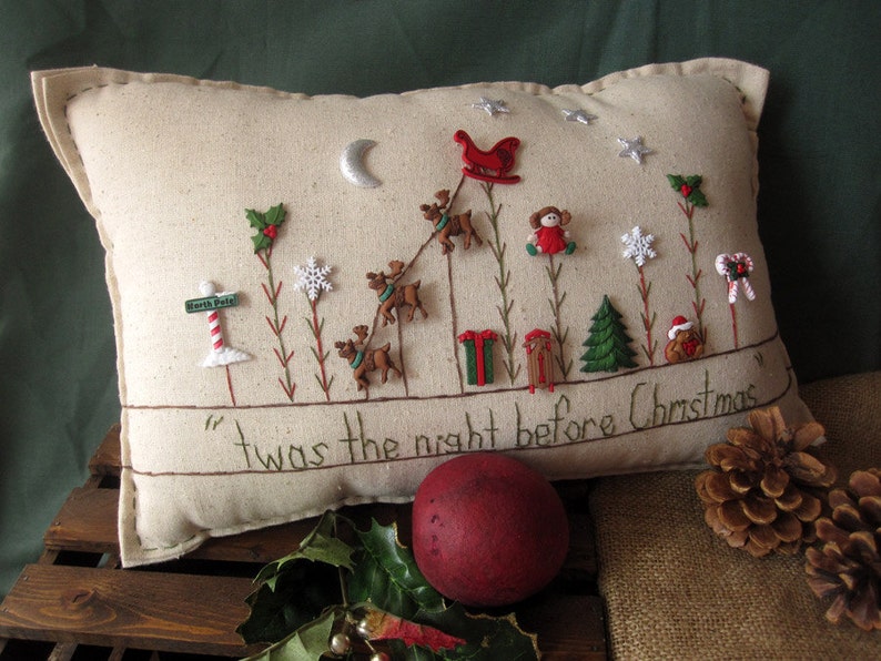 PillowCottage Twas the Night Before Christmas Pillow