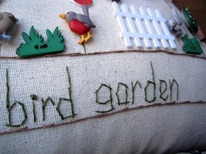 PillowCottage Backyard Bird Garden Pillow - Thumbnail 2