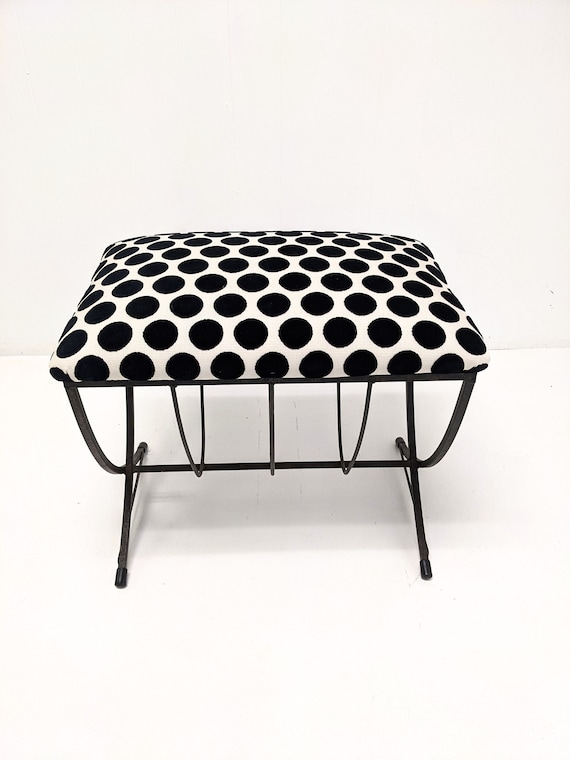 Vintage Iron Bench/Vanity Bench/Bedroom Bench/Stool- Refurbished