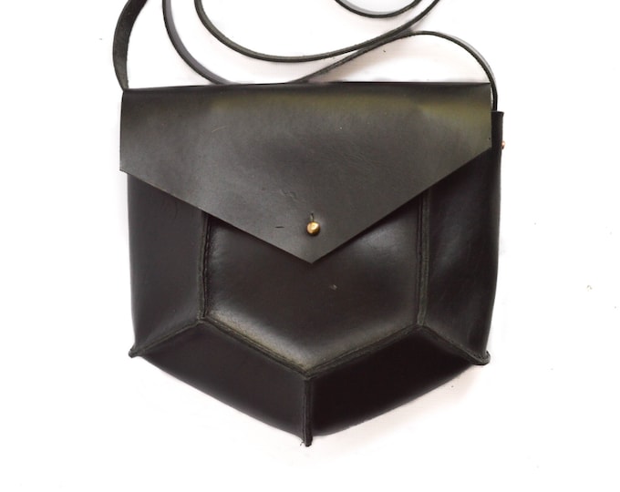 Bow Accent Leather Crossbody Bag