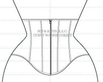 Curvy Waspie Digital Corset Pattern NOTE: Pattern Only