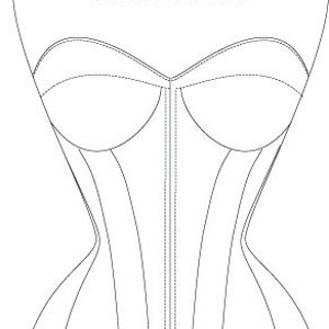 Cupped Overbust Corset Pattern ONLY