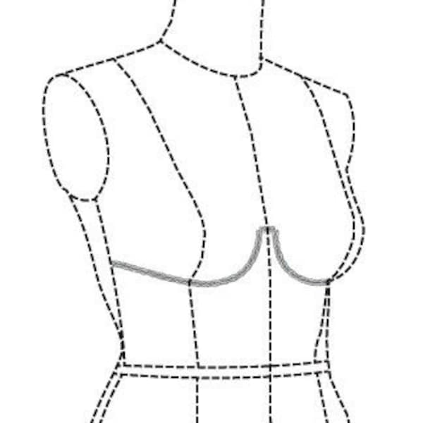 Female Dress Form Torso Pattern (PDF Download) — Sewing Studio Mannequin