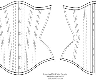 Curvy Underbust Corset Pattern ONLY