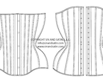 Super Curvy Underbust Corset Pattern ONLY