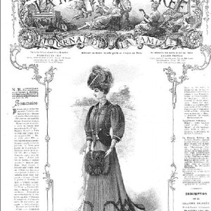 Master Pattern for La Mode Illustrée issue number 52, published December 30th 1906