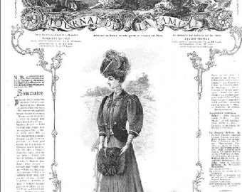 Master Pattern for La Mode Illustrée issue number 52, published December 30th 1906