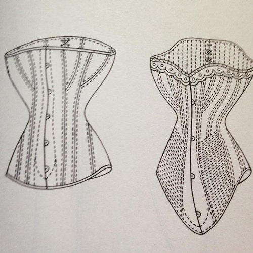 1883 Spoon Busk PDF Corset Pattern - Etsy