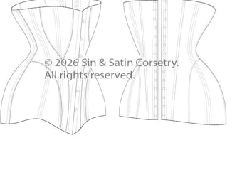 Antique Elegance: 1900s Edwardian S-Bend Corset Pattern