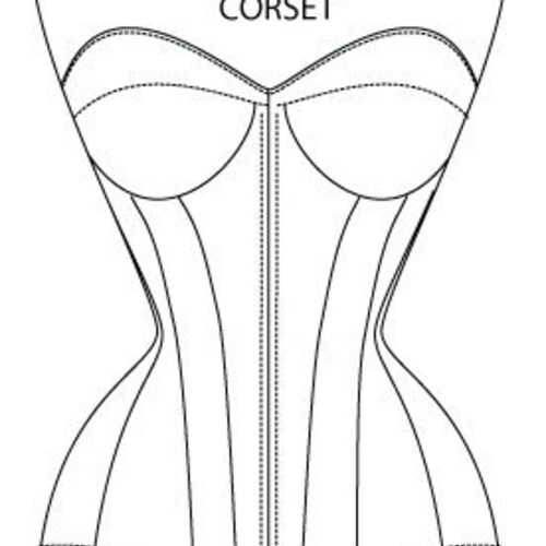 Cupped Overbust Bodysuit Corset Pattern ONLY Etsy