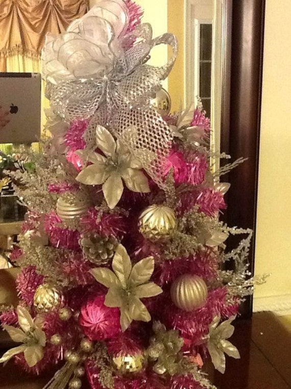 Pink Silver Christmas Tree 