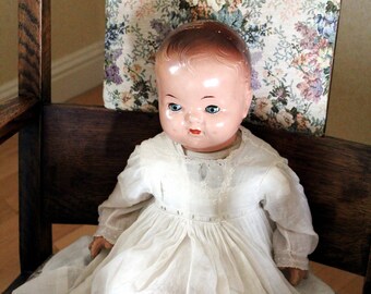 Long Composition Leg Pair Antique Vintage Part for Tall Lady Doll Restoration 