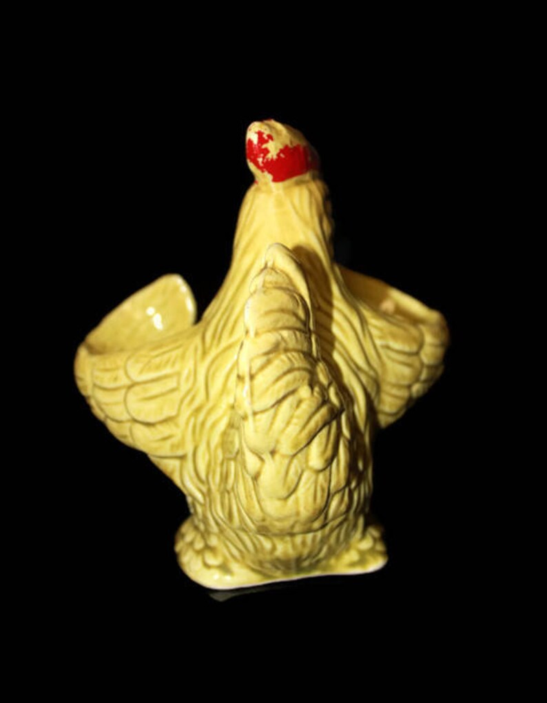 Rustic Kitchen Decor Primitive Ceramic Chicken and Eggs Salt /& Pepper Set