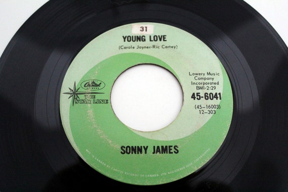Country Wedding Music Song Vintage Vinyl 45 Sonny James Etsy