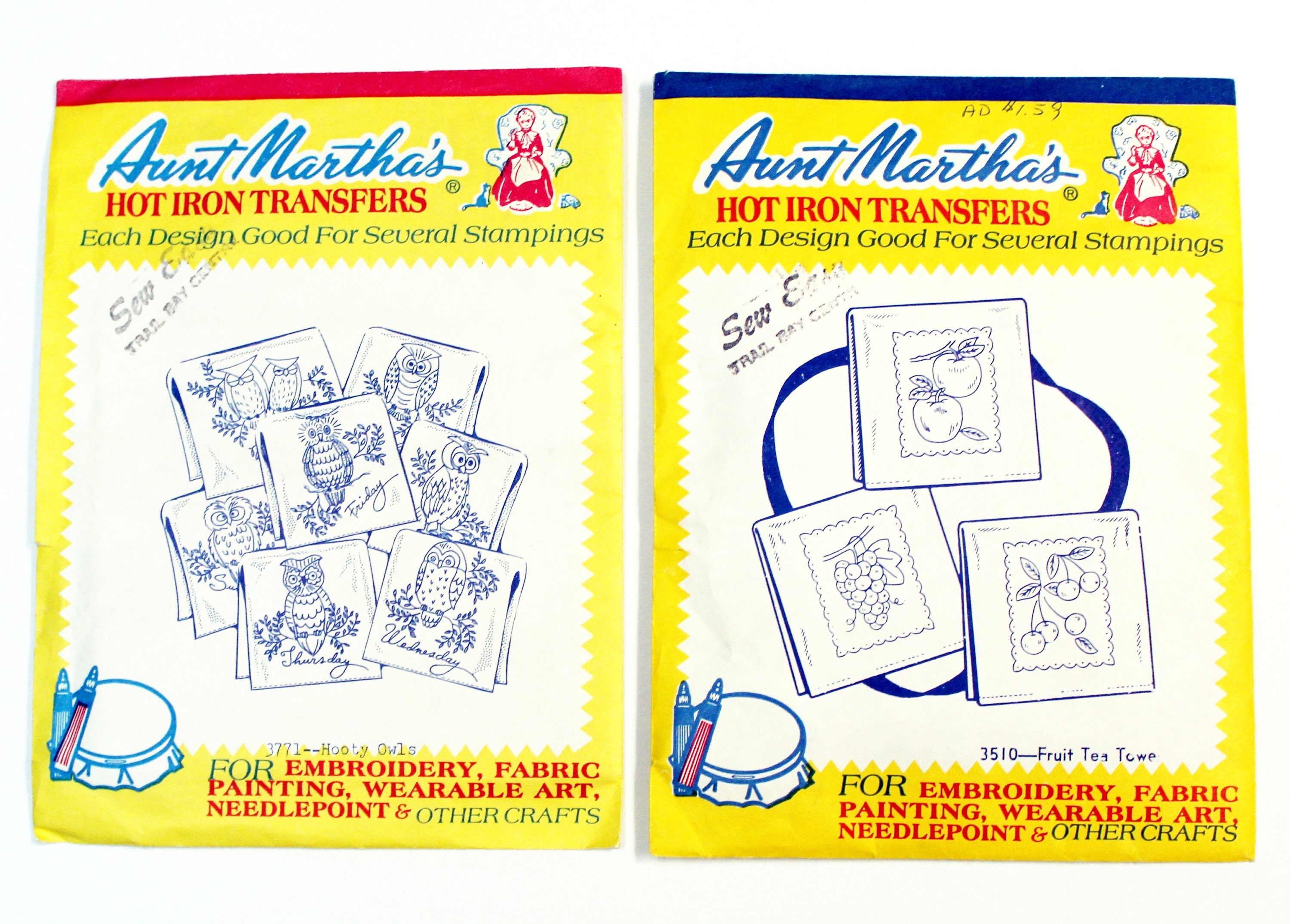 Owls Kitchen Towel Embroidery Designs Etsy