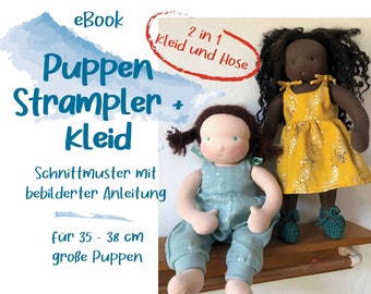 Hose und Kleid für Puppen – Schnittmuster und Anleitung – Puppenkleidung für 36 cm Puppen,