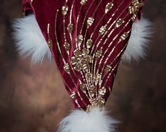 santa hat tiara