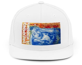 Dreaming is Winning (Artwork) Snapback Hat | Motivational Embroidered Cap