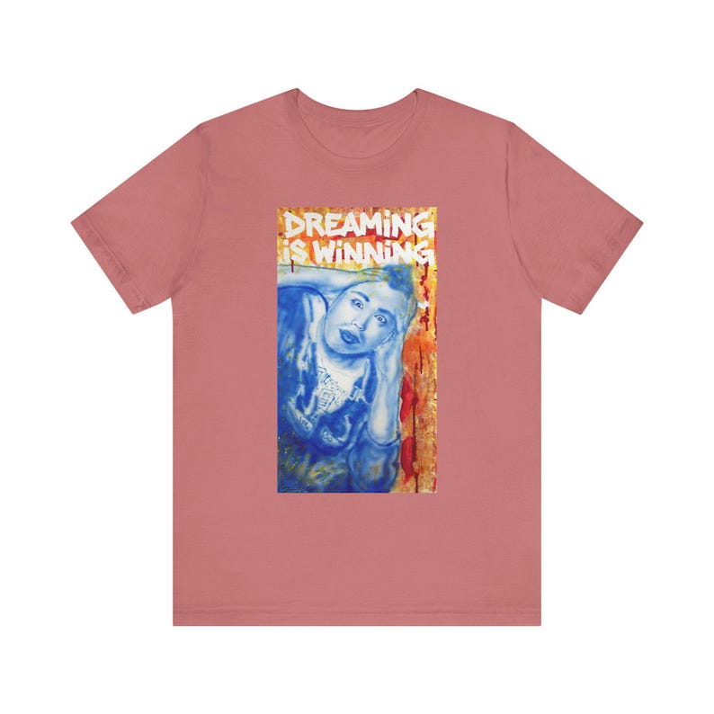 Dreaming is Winning (Airbrush Artwork) T-Shirt | Unisex Jersey Short Sleeve Tee image 3
