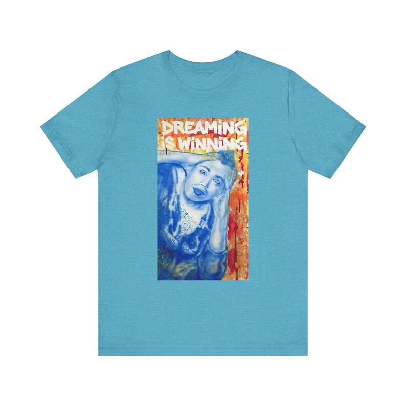 Dreaming is Winning (Airbrush Artwork) T-Shirt | Unisex Jersey Short Sleeve Tee image 15