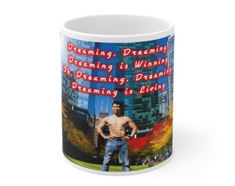 Dreaming Is Winning (Dreaming) Mug | Motivational Typography Ceramic Mug