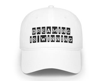 Dreaming is Winning (Logo) Velcro Cap | Low Profile Baseball Cap