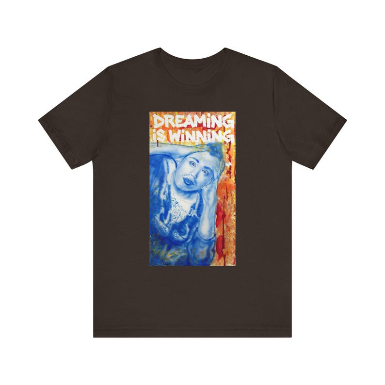 Dreaming is Winning (Airbrush Artwork) T-Shirt | Unisex Jersey Short Sleeve Tee image 4