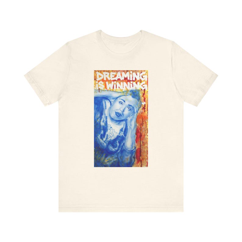 Dreaming is Winning (Airbrush Artwork) T-Shirt | Unisex Jersey Short Sleeve Tee image 6