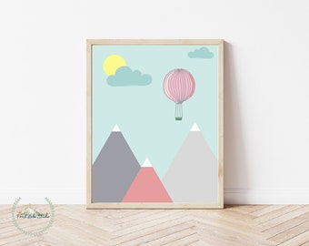 Mountain Nursery Wall Art - Etsy