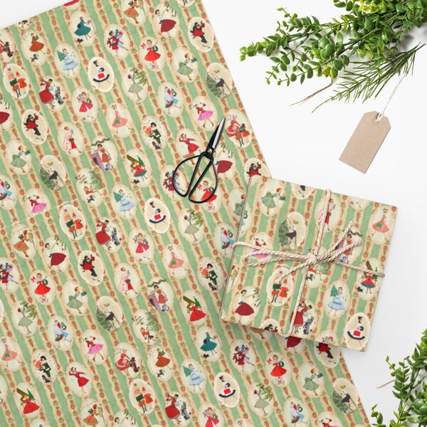 Retro Wrapping Paper Etsy