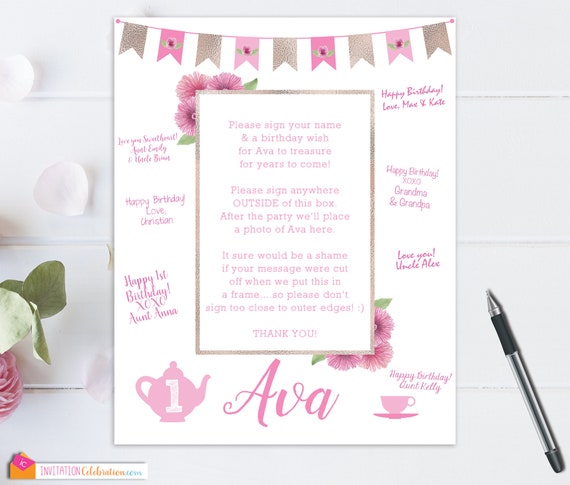 Birthday Tea Party First Birthday Tea Party Decor Birthday