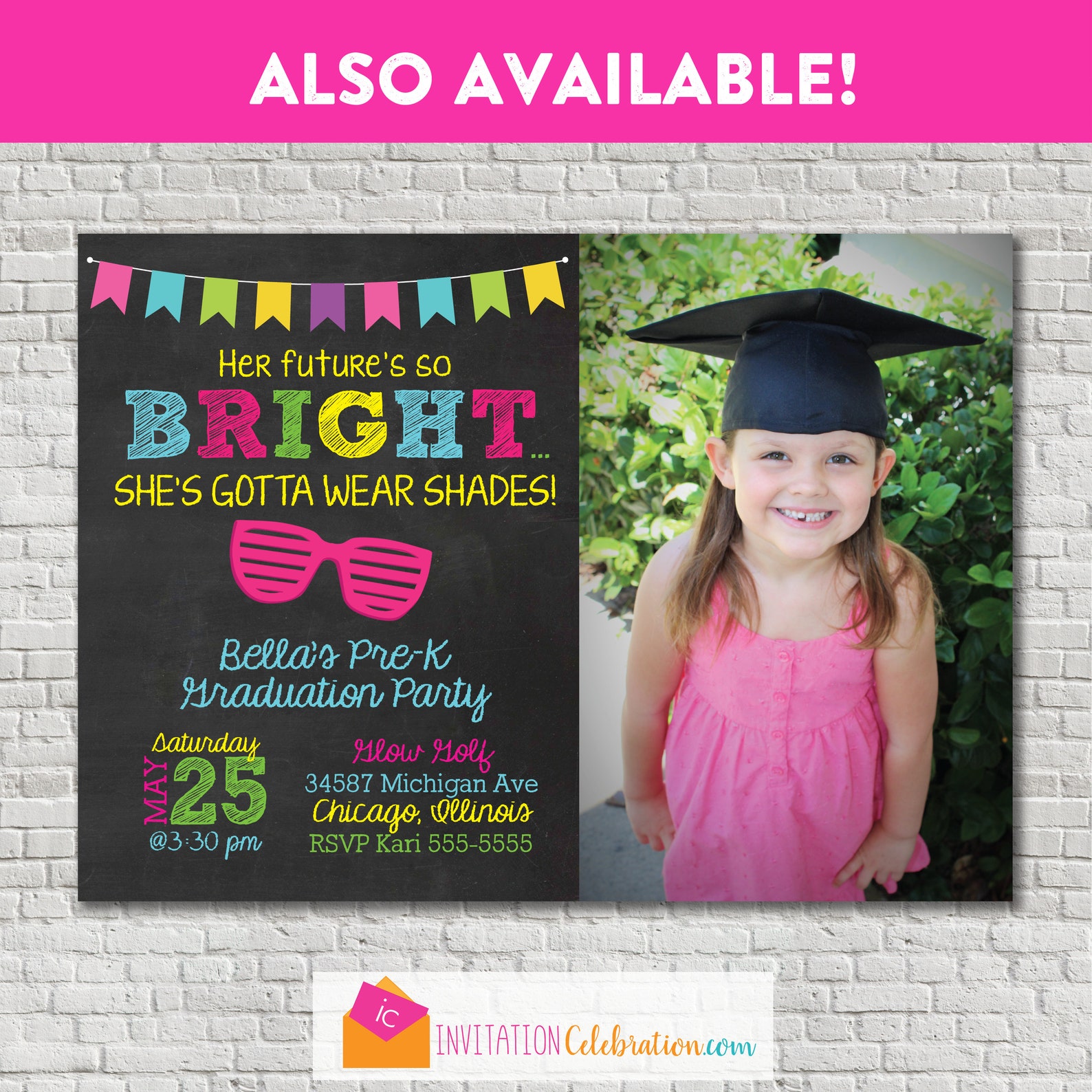 Elementary School Graduation Invitation Middle School Etsy