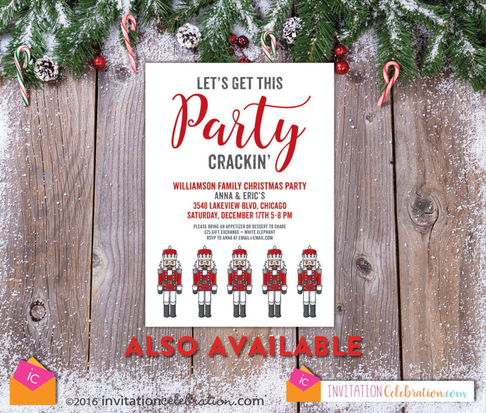 Christmas Vacation Party Invitation Clark Griswold Quote Etsy