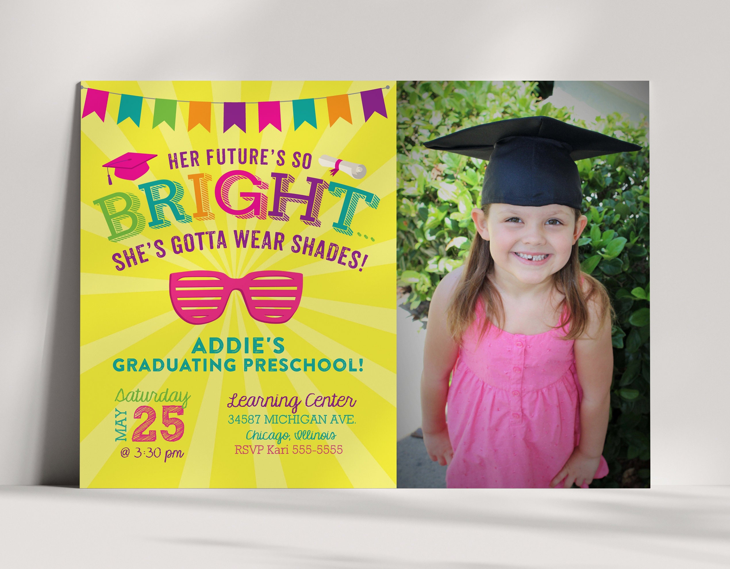Kindergarten Graduation Invitation Preschool Pre K Gr Vrogue co