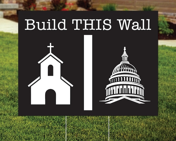 Separation of Church and State, Build This Wall, No Religion in Government, Pro Roe, Women's Rights, Pro Choice Yard Sign, FREE SHIPPING - Etsy